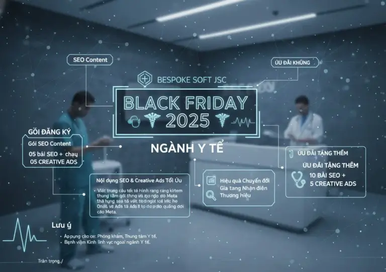 [Black Friday 2025] Tặng Combo Nội dung Bài Viết Y tế – 10 bài SEO tặng thêm 5 bài quảng cáo